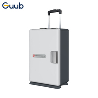 Armoire de signalisation Guub P20 moderne, modulaire, verrouillable, ignifuge, pliable, mobile, réglable, en acier, anti-ondes, 20 tiroirs, pour écoles et examens
