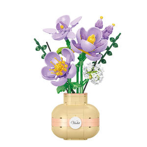 Plástico Compatible para Ladrillos, Flores de Rosa Preservadas, Perfume para Parejas, Bloques de Construcción, Decoración de Juguetes DIY - Regalo Perfecto para - Product Image 1