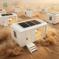Maison modulaire entièrement en aluminium prête pour la maison intelligente, électronique à température contrôlée, villa préfabriquée pour les villes du Golfe