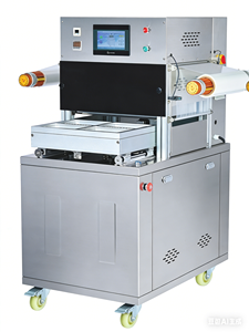 Machine d'emballage semi-automatique pour plateaux de fruits et aliments, machine d'emballage sous vide pour raisins frais et fraises - Product Image 6