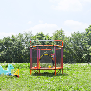 <span class=keywords><strong>Trampoline</strong></span> pour enfants Zoshine avec poteaux enveloppés de <span class=keywords><strong>mousse</strong></span>, filet de sécurité anti-chute, petit <span class=keywords><strong>trampoline</strong></span> avec jeu de basket-ball pour garçons et filles - Product Image 2