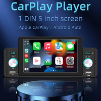 5 pouces 160C unique DIN numérique multimédia autoradio 1DIN unité principale avec lecteur DVD prend en charge CarPlay Android Auto