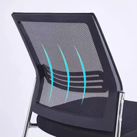 Chaise de bureau ergonomique en tissu maillé pour l'approvisionnement transfrontalier, chaise de visiteur pour salle de réunion et de conférence