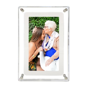 Cổ phiếu lớn 7 inch pha lê sexy video màu xanh phim HD điều khiển từ xa 8GB lưu trữ tải về trong MP4 Acrylic Khung ảnh kỹ thuật số - Product Image 1