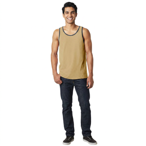 Débardeur blanc sans manches 100 % coton personnalisé 2026 pour homme, musculation, prix d'usine en gros, service OEM - Product Image 1