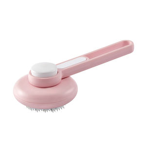 Cepillo de limpieza automático para perros de <span class=keywords><strong>pelo</strong></span> corto/<span class=keywords><strong>pelo</strong></span> largo, cepillo plano de acero inoxidable, cepillo de aseo para eliminar el <span class=keywords><strong>pelo</strong></span> caído - Product Image 1