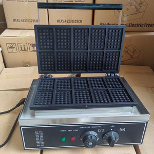 Máquina para Hacer Waffles de Acero Inoxidable con Superficie Antiadherente, Plancha para Waffles de Calentamiento Rápido para Uso Doméstico y en Panaderías - Product Image 4