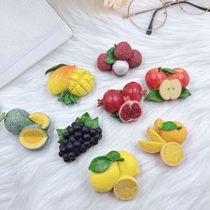 Wholesale New Creative Modern Design Eco-friendly Synthetic Resin Oversized Realistic Fruit Fridge Magnets Cute Cartoon <b>Magnetic</b> - Product Image 3
