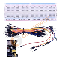 Kit de Démarrage de Projet DIY de 830 Pièces, Ensemble de Composants Électroniques pour l'Éducation et les Cartes Maker, Inclut un Kit Maker avec Platine d'Essai R3
