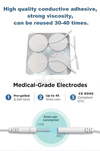 Cuscinetti in Gel di ricambio decine <span class=keywords><strong>Ems</strong></span> elettrodi patch 11*15Cm attrezzature per terapia fisica decine unità elettrodo a farfalla <span class=keywords><strong>Pad</strong></span> - Product Image 2