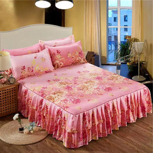 3 PCS/Set Decor Home Brand Draps de lit Literie Textile Drap plat Drap de lit fleuri + taies d'oreiller Draps de lit doux et chauds - Product Image 4