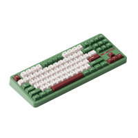 Clavier mécanique AKKO Matcha Red Bean TAC87 OEM TKL, batterie 10000 mAh / USB-C, rétroéclairage RGB, personnalisable, hot-swap, pour le gaming