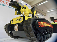 Robot de lutte contre l'incendie multifonction Guoxing RXR-M40D-11KT en promotion, intelligence artificielle, canon à eau 40L/S, portée eau 65M/foam 60M