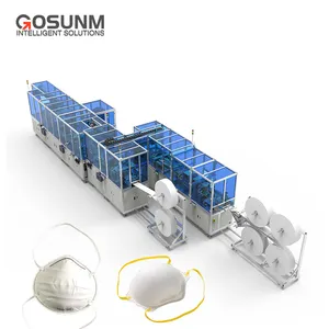 GOSUNM — fabrication de masques faciaux Standard, Machine entièrement automatique, directement à l'usine, 2022, KN95
