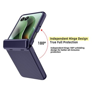 La nouvelle coque de téléphone de Huanmin est conçue pour le Motorola Razr 60 Ultra, avec un extérieur à charnière au toucher doux. - Product Image 3