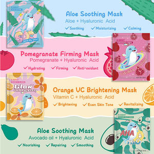 Masque facial en feuille hydratant et liftant, soin complet du visage aux fruits naturels biologiques, fabrication OEM Chine, personnalisable - Product Image 6