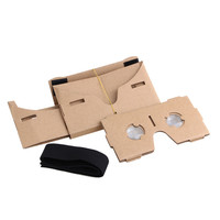 Casque de réalité virtuelle 3D en carton, boîte à lentilles VR en papier DIY avec écran de 3 à 6 pouces, laminage mat et gaufrage, recyclable