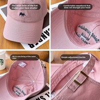 Chapeaux Usine Logo Personnalisé Broderie Motif Imprimé Filles Casquettes de Baseball Rose Lotus pour Femmes Vente en Gros en Stock Casquettes de Course