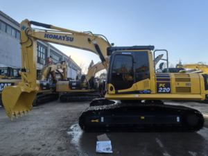 Excavadora sobre orugas Komatsu original de fabricación japonesa, excavadora sobre orugas Komatsu de 22 toneladas PC220 usada PC200 PC210 - Product Image 3