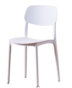 Silla de Comedor Moderna, Simple, de Lujo Ligero, Apilable, para Jardín, Estudio, Sala de Estar, Cocina, Estilo Italiano, de Plástico PP Grueso - Product Image 3