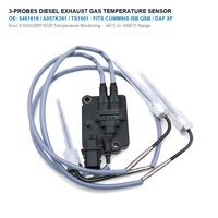Untuk Mesin Cummins ISB QSB ISL Truk DAF 3 Probe Sensor EGT 5461619 A057K391 TS1501 Sensor Suhu Gas Buang 2013-2024