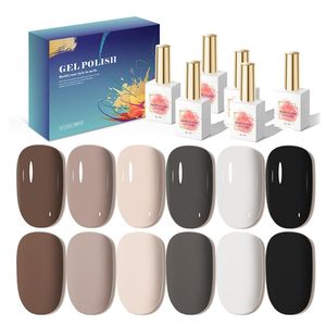 AILANUO Offre Spéciale 6 couleurs/ensemble boîte à ongles UV LED manucure Gel vernis ensemble semi-permanent UV Gel vernis à ongles Kit OEM marque privée - Product Image 1