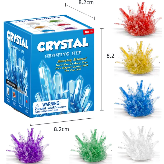 Giocattolo per bambini scienza stupefacente impara come far crescere il tuo kit scientifico per la coltivazione di cristallo fatto in casa preferito dai cristalli magici