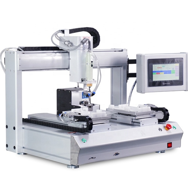 Two Platforms One Head Desktop Automatic Screwdriver Locking Robot Screw Tightening Machine