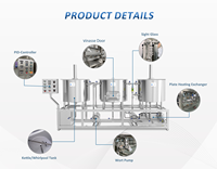 Nouveau modèle 2026 – Chaisse de brassage LINE 200L à 3 cuves en acier inoxydable – Offre spéciale pour micro-brasseries