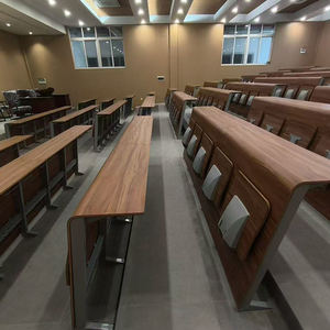 Venta directa <span class=keywords><strong>de</strong></span> fábrica tablero curvo tablero <span class=keywords><strong>de</strong></span> madera estilo Universidad aula fila sillas multimedia sala <span class=keywords><strong>de</strong></span> conferencias mesas y sillas - Product Image 3
