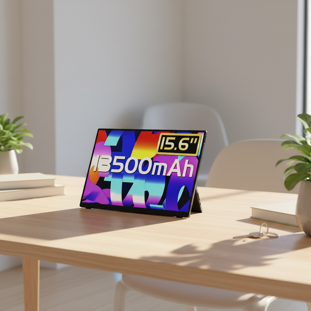 Hot Sale New USB 4K Portable Monitor hd 15.6'' 16''OEM with 13500mAh Battery Touch Screen Function