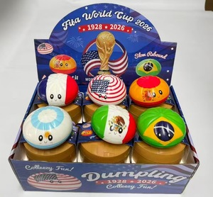 En gros, Squishies en plastique à paillettes en forme de boulettes, pains vapeur Baozi, Boîte mystère, Balles <span class=keywords><strong>anti</strong></span>-stress colorées, Jouet sensoriel Fidget, Jouet <span class=keywords><strong>anti</strong></span>-stress alimentaire - Product Image 2