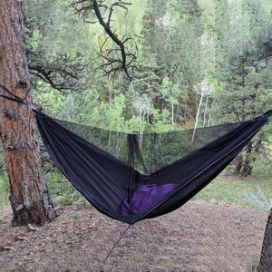 260X140 cm Retoo Camping <span class=keywords><strong>Hamac</strong></span> avec Moustiquaire Ultraléger Respirant pour Trekking Randonnée Nylon Voyage <span class=keywords><strong>Hamac</strong></span> - Product Image 1