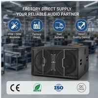 Subwoofer professionnel double de 21 pouces, 4000W AES, 16000W de crête, bobine vocale de 150 mm, passif, 140 dB, 8 ohms, pour scène, basses puissantes, stade, concert