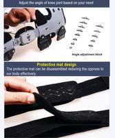 Attelle de Genou Professionnelle pour la Rééducation Orthopédique et le Traitement Conservateur de l'Arthrose (OA) avec Sangle à Boucle