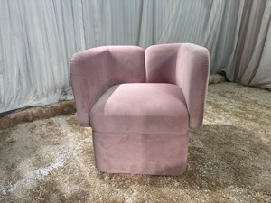 Sillón Individual Moderno Disen, Esponja de Alta Densidad, Tela de Terciopelo, Estructura de Madera Maciza, Sofá Personalizable para Sala de Estar - Product Image 2