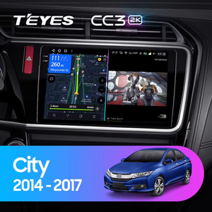 TEYES CC3 2K para Honda City 2014 - 2017 Radio de coche reproductor de vídeo Multimedia navegación estéreo GPS Android 10 No 2DIN 2 Din <span class=keywords><strong>DVD</strong></span> - Product Image 2