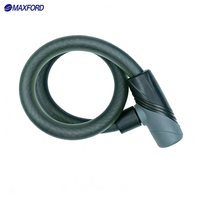 MAXFORD Cadenas à câble en acier pour vélo, cadenas de vélo durable et antivol, accessoires de vélo, cadenas robuste pour moto
