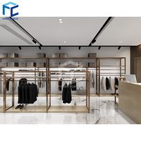 Meuble de présentation pour magasin de vêtements, présentoir à chaussures, décoration de boutique de vêtements pour hommes, portant à vêtements pour magasin de vêtements