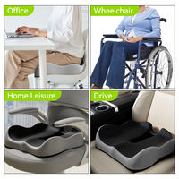 Coussin de siège en mousse à mémoire de forme, meilleur vendeur, ergonomique, soulagement de la douleur, coussin de siège en mousse à mémoire de forme pour chaise de bureau, siège de voiture