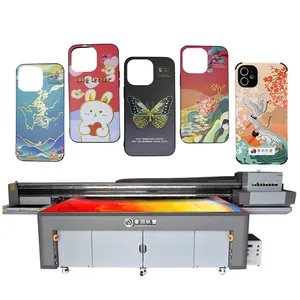 6 màu sắc Cmyk WV A2 Kích thước UV phẳng in ấn Máy Giá rẻ nhất giá máy in phun trên bán với 4 cái đầu in