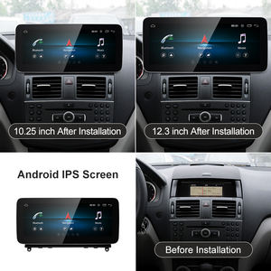 STWEI Snapdragon665 10,25 pouces CarPlay sans fil AUTO Android12 Stéréo GPS de voiture Multimédia pour Benz Classe C W204 S204 NGT4.0 NGT4. - Product Image 2