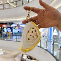 Groothandel Creatief Leuk Schattig En Schattig Fruit Durian Kleine Hanger Pluche Speelgoed Poppentas Opknoping Decoratie Sleutelhanger Doek Pop