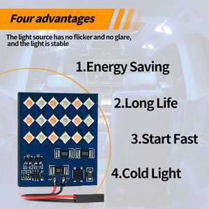 Luces LED para el Interior del Vehículo, Lámpara de Techo de Doble Color, 18 SMD 3030 LED, 2.2W, Lámpara de Lectura, Luces de Techo, Bombilla de 12V - Product Image 5