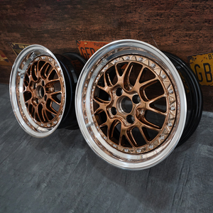Jantes personnalisées 6061 t6 forgées couleur bronze brun 4x100 <span class=keywords><strong>16</strong></span> <span class=keywords><strong>pouces</strong></span> pour <span class=keywords><strong>bbs</strong></span> - Product Image 6
