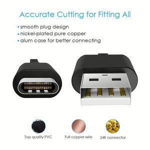 High Quality Data Cable <b>USB</b> Type C Cable Power <b>Adapter</b> <b>USB</b>-C Cable 1M PVC Charger Cord for Sams S9 S9 - Product Image 6