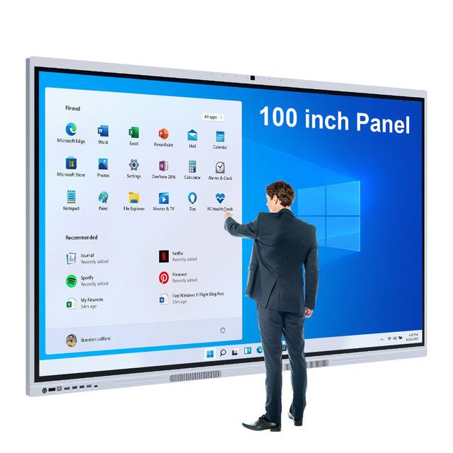 Low Price Interactive Flat Panel 65 75 86 Inch 4K Interactive Smart Whiteboard Factory Supply OEM for Distributor