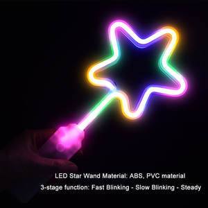 Baguette <span class=keywords><strong>magique</strong></span> à LED néon pour les fêtes d'enfants Jouets de beauté populaires avec de nouvelles fonctionnalités Glowing and Flashing en plastique - Product Image 5
