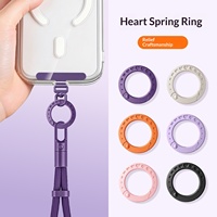 Anneau de suspension pour téléphone portable, anneau de doigt, boucle, ornement suspendu, crochet métallique à ressort, accessoires de bricolage, quincaillerie universelle