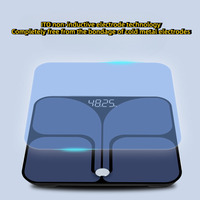TRO Smart Balance Scale Sensor 180KG tes 18 pengukuran Datas Diet APP skala lemak tubuh dengan Bluetooth Wifi timbangan kaca Tempered